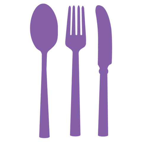 Purple Bundle (Spoon, Fork, and Knife)